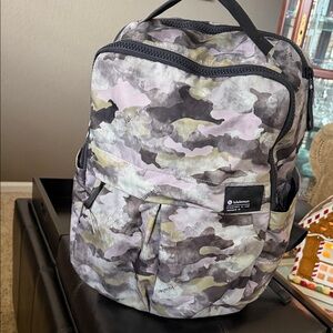 lululemon athletica Camouflage Backpack - Black, Gray, and White